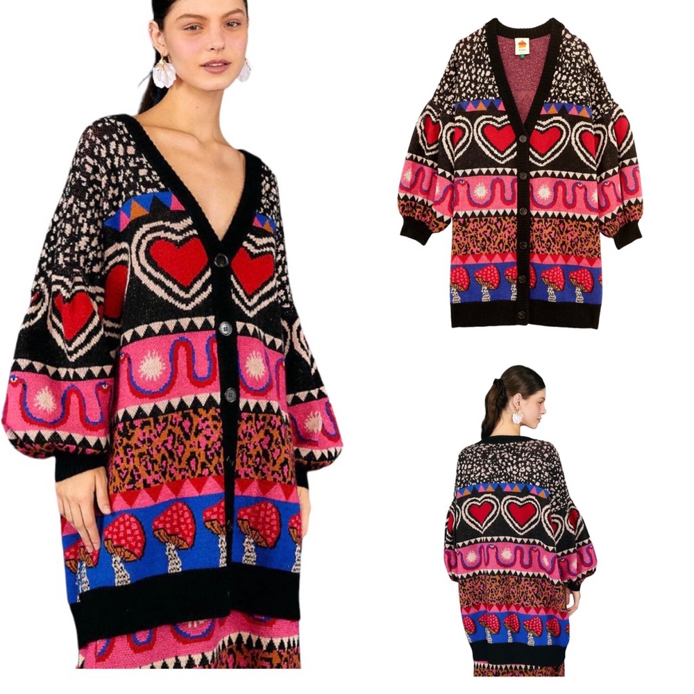 FARM Rio Multicolor Patterned Cardigan - Picture 4 of 16